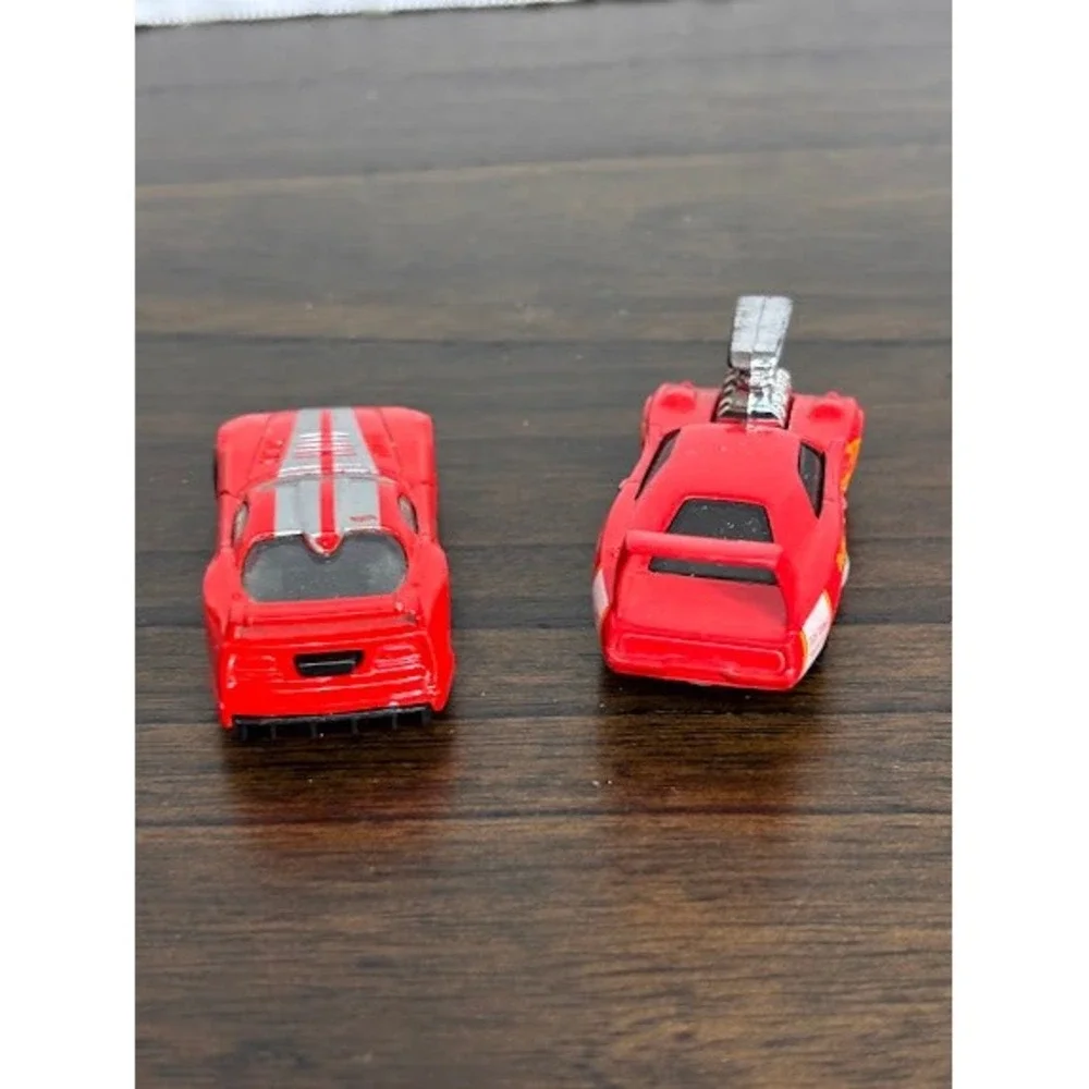 Hot Wheels Dodge Daytona Custom Flame & Dodge Viper GTS-R Red Diecast Car Lot